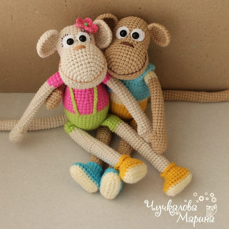 Обезьянка в кедах от Марины Чучкаловой